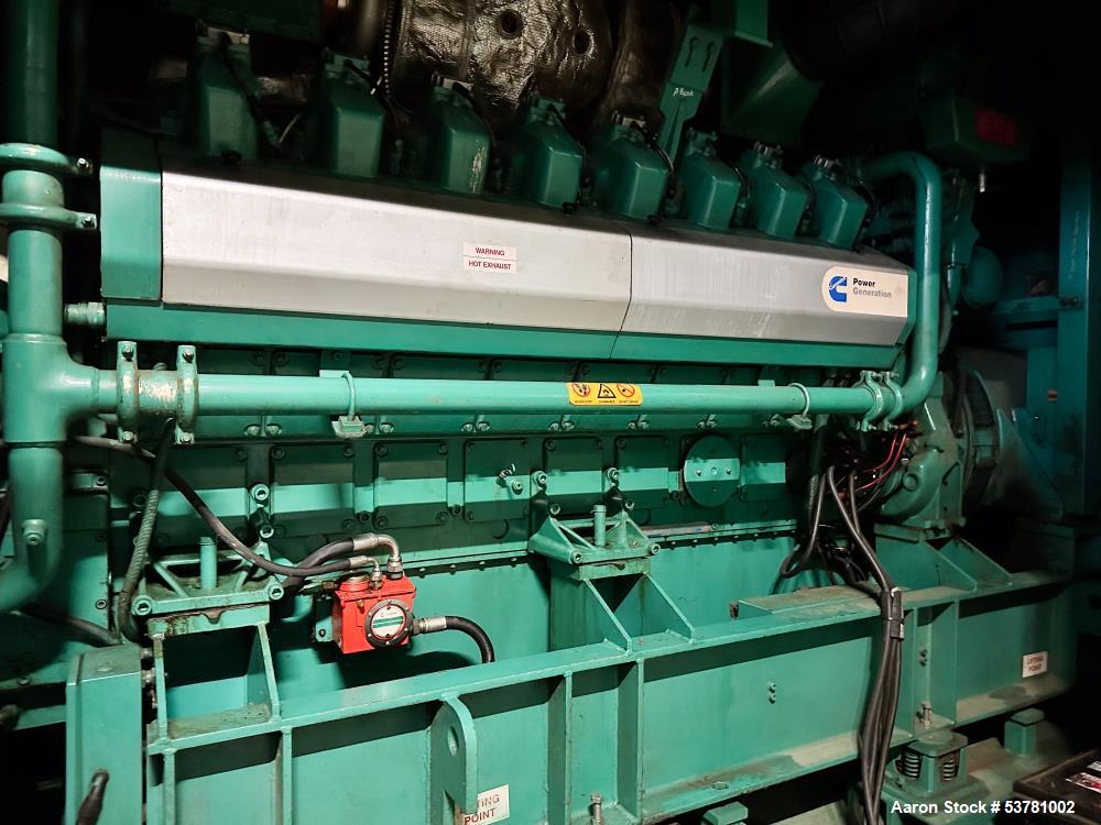 Used Cummins 1100CGMA 1.1MW Natural Gas Generator – QSV-81G Engine, Stamford AVK